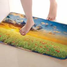 Цветочный Морской стиль коврик для ванной комнаты, смешной Противоскользящий коврик для ванной, занавески для душа s аксессуары, соответствующие вашей душевой занавеске