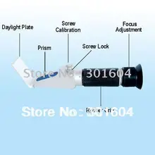 6 шт./лот N-style ручной алюминиевый сплав Материал рефрактометр Брикса(NTR) RHBN-62ATC