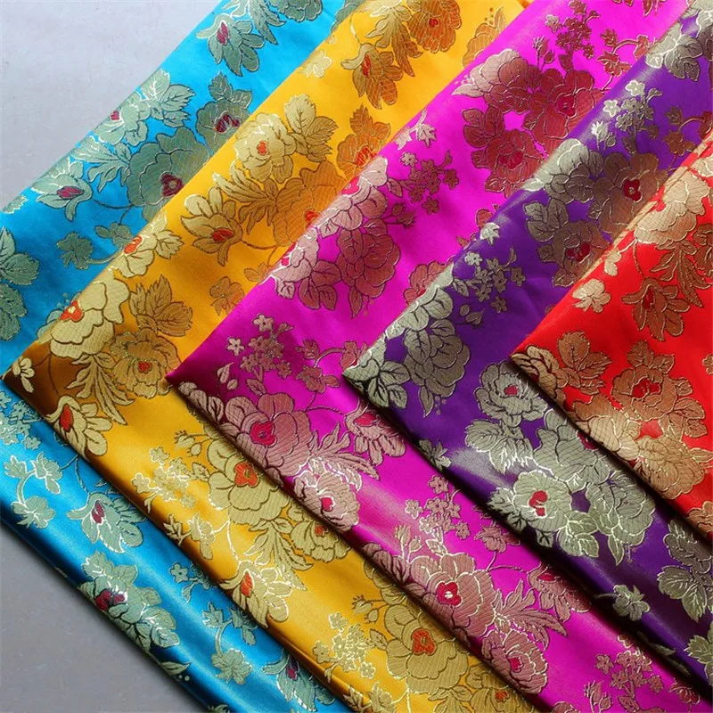 CF435 1 метр 150 см ширина 5 цветов Высококачественная металлизированная ткань из жаккардовой парчи для китайского Qipao косплей платье DIY ткань