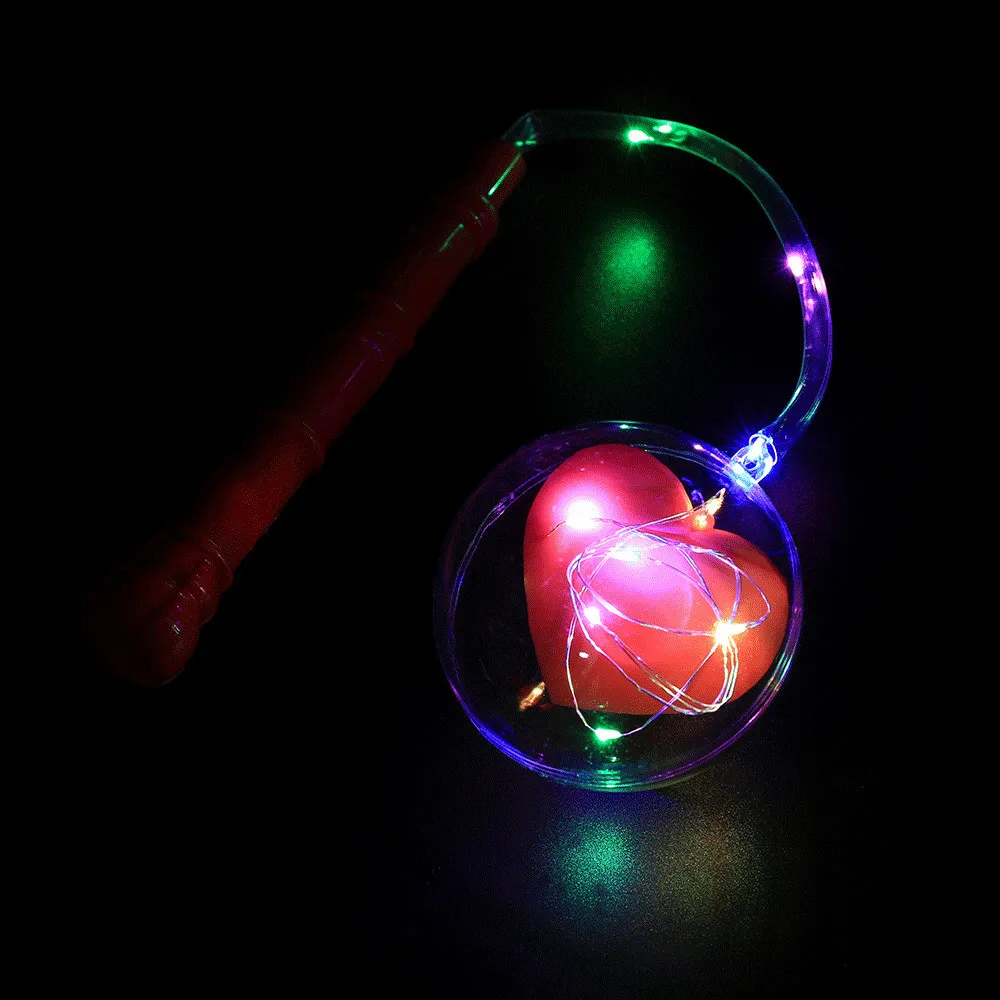 Модный Рождественский мигающий прозрачный светильник, светодиодный светильник, гибкая лампа, рождественские детские игрушки, подарочные игрушки, дропшоппер
