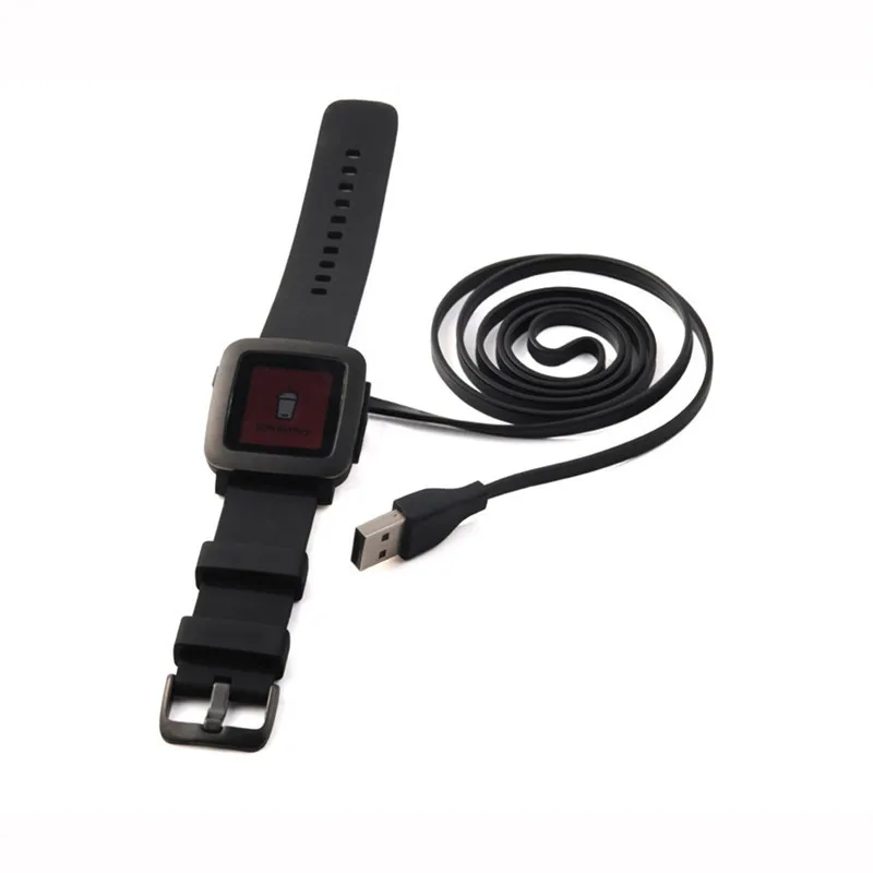 Rondaful умные часы USB зарядное устройство зарядный кабель для Pebble Time/Time steel/Time Round умные часы USB зарядное устройство s