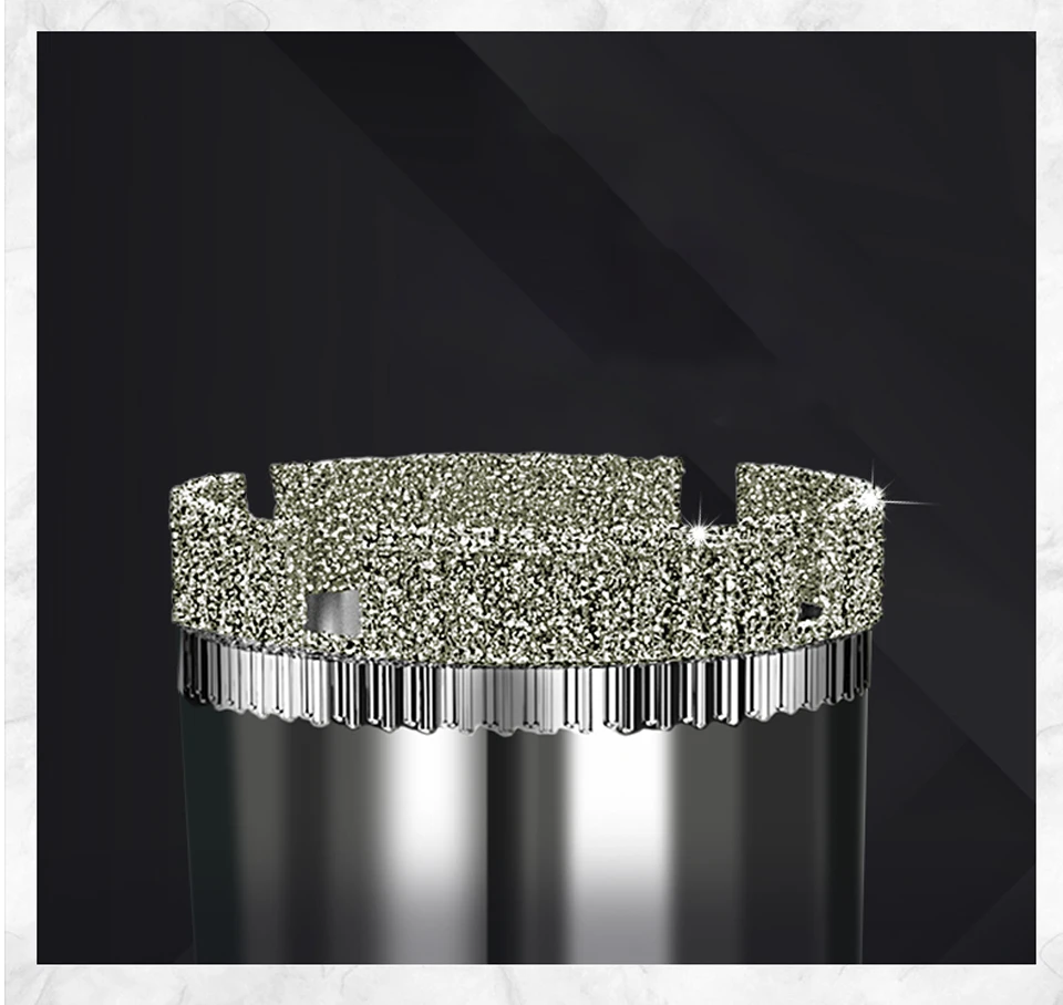 Стеклянный сверло 3-180 мм Алмазное Изумрудное покрытие Мраморное отверстие открывалка