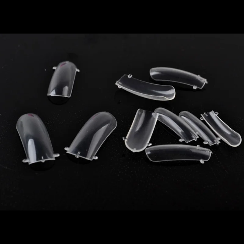 

100Pcs/set DIY Nail Art Clear Acrylic False Nails Dual System Forms Fake Nails Tips Mould Manicure Artificial Nails Beauty