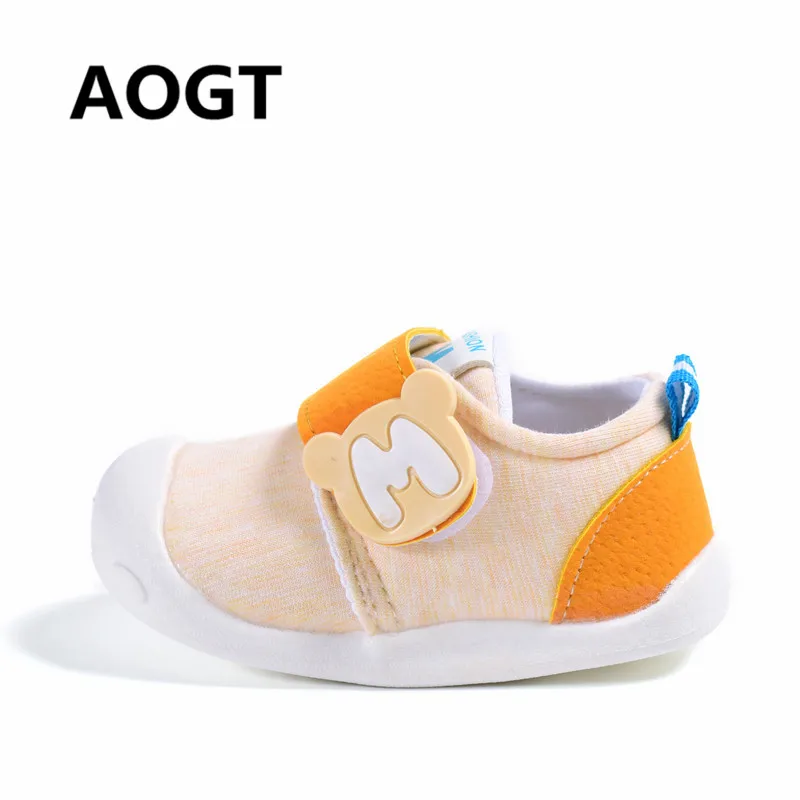 

AOGT 2019 New Baby Shoes Breathable First Walkers Boy Girl Newborn Toddler Shoes Soft Comfortable Non-slip Infant Shoes