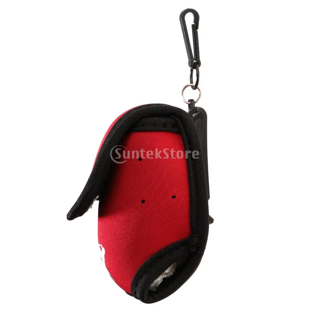 Neoprene Mini Golf Ball Bag Golf Tees Holder Storage Case Carry Pouch with Waist Belt Clip for Training Practice - Choose Color
