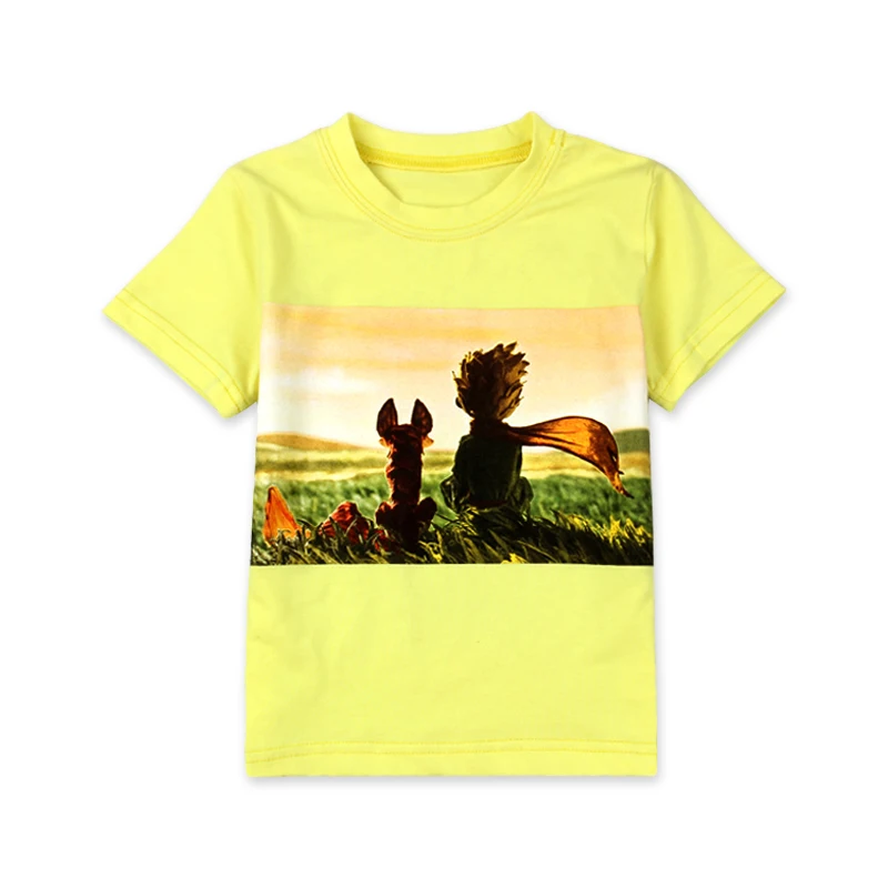 

2017 The Little Prince Unisex children T-shirts cotton short sleeve girl T-shirt boys clothing kids clothes girls clothing DS25