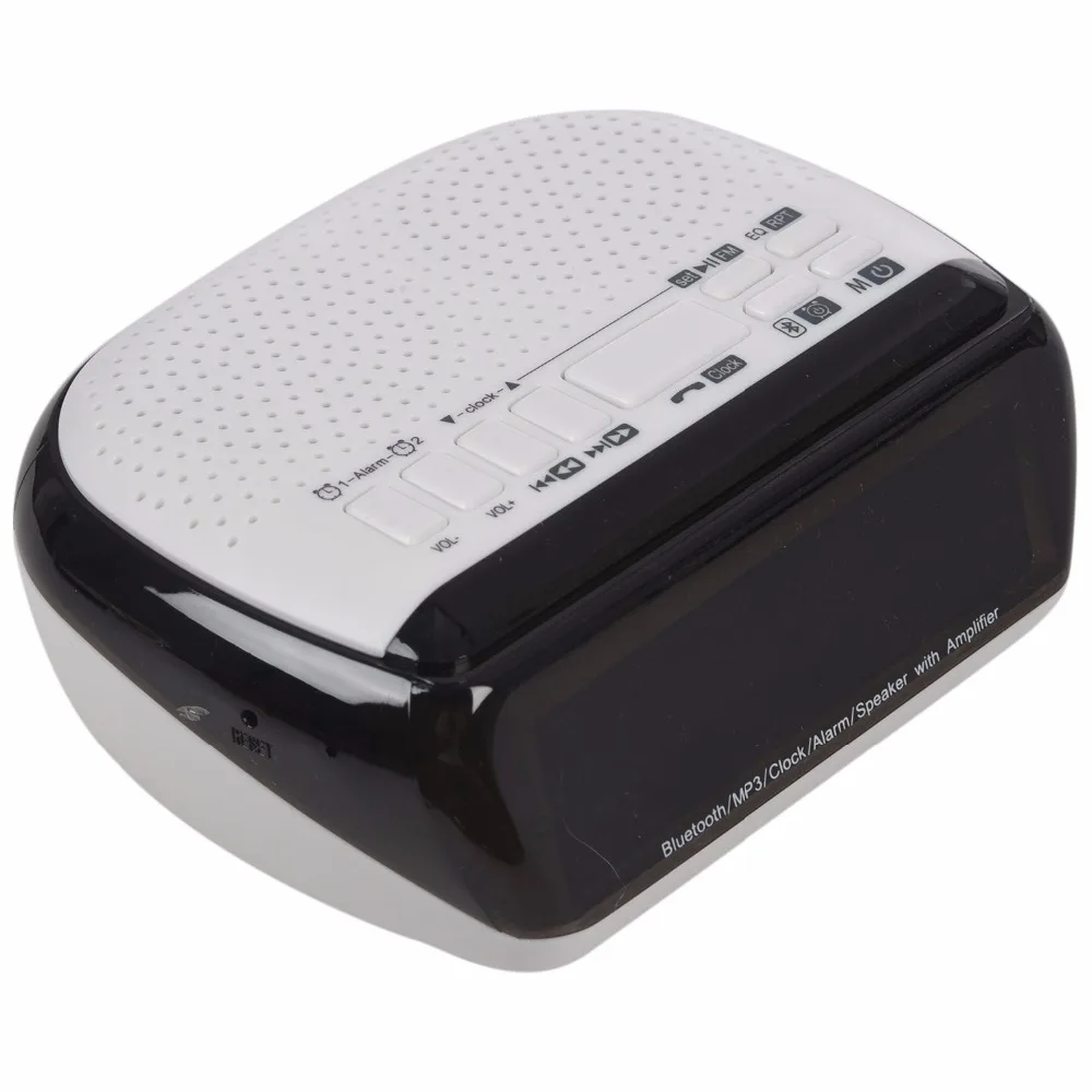 HFES новый портативный многофункциональный двойной будильник Bluetooth/беспроводной