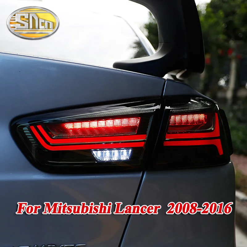 

Rear Lamp + Brake Light + Reverse Light + Dynamic Turn Signal Light Car LED Tail Light Taillight For Mitsubishi Lancer 10