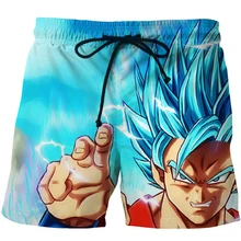 Summer New Fashion Men Shorts Cartoon Dragon Ball Funny America President Print Mens Womens Casual Shorts