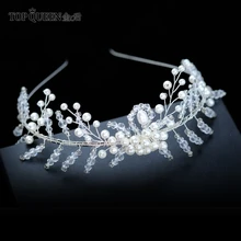 TOPQUEEN HP157 Новинка невесты свадебные украшения для волос кристалл тиара Свадебная Корона Кристалл Модные аксессуары торговля Быстрая перевозка груза
