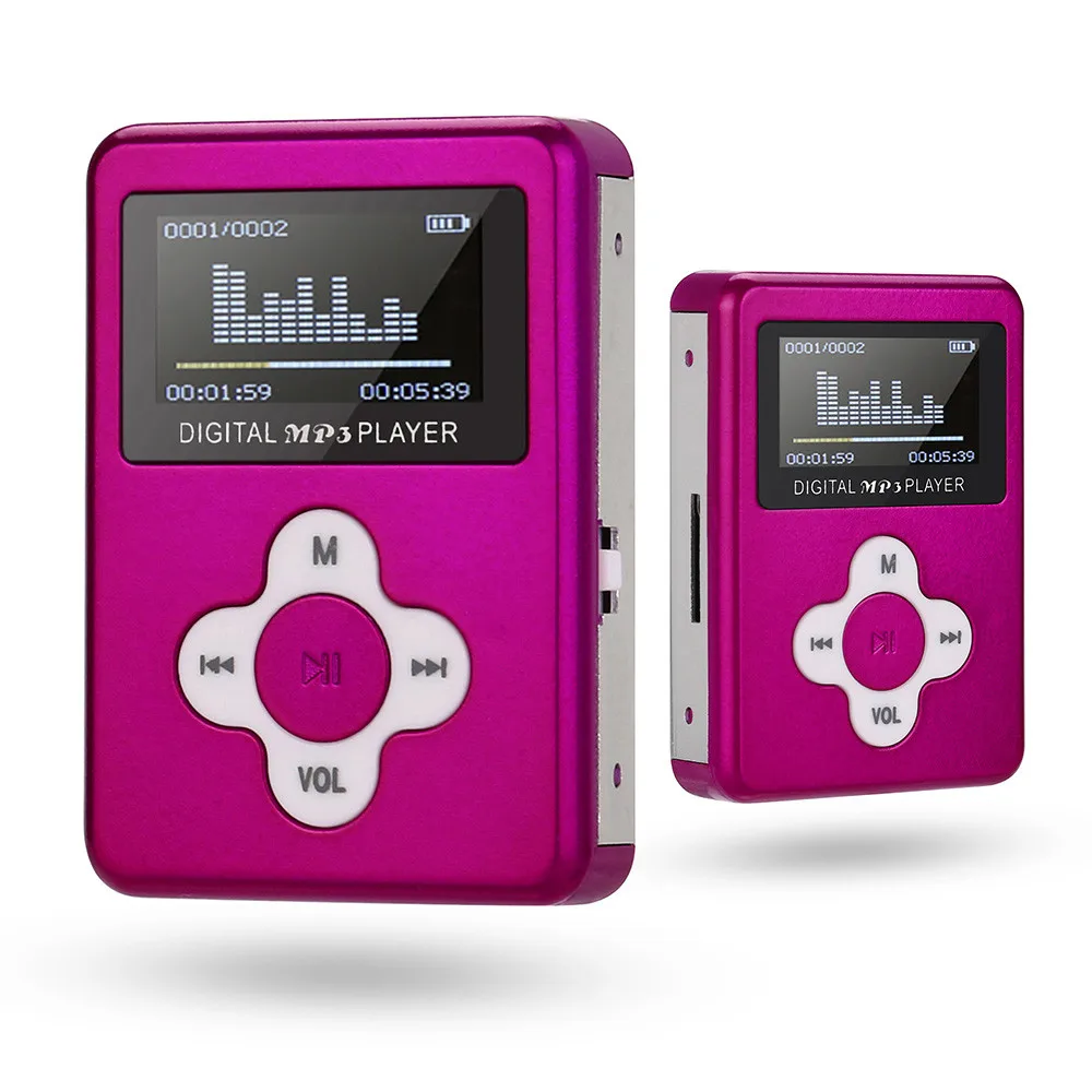 Usb мини HiFi музыкальный плеер MP3 walkman воспроизводитель металлический MP3 плеер с ЖК-экраном Поддержка 32 ГБ Micro SD TF карта дропшиппинг