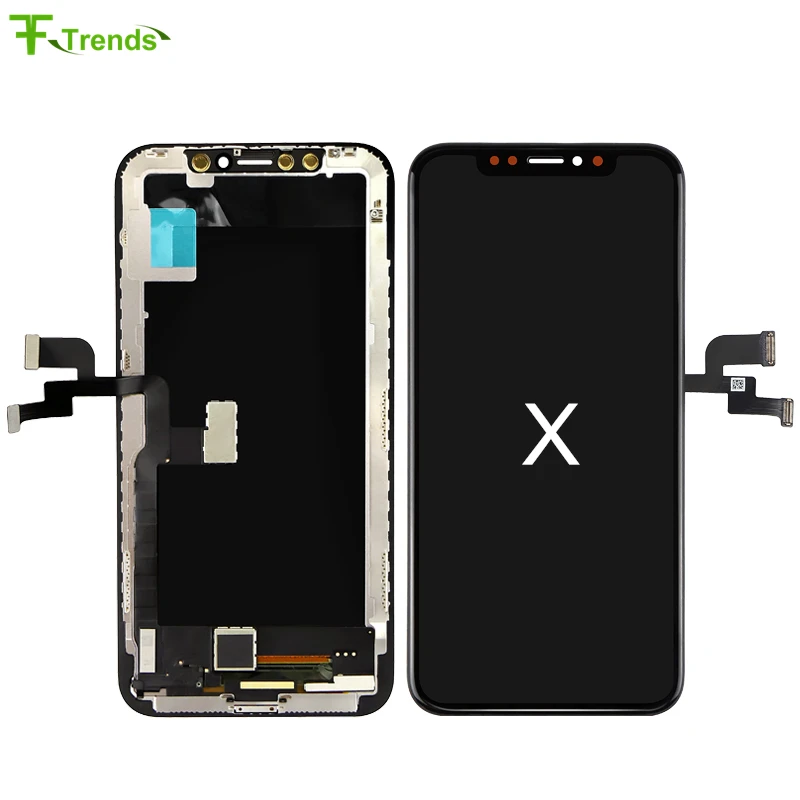 

Fftrends 5pcs High Quality TFT Grade AAA +++ LCD Display Touch Digitizer Frame Assembly Repair For iPhone X Free DHL Shipping