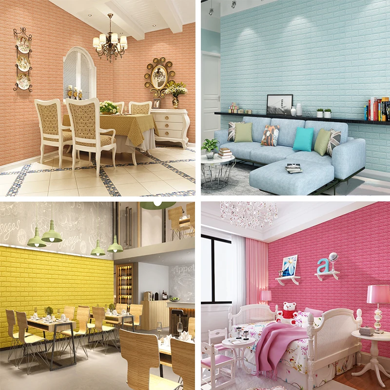 3D Wall Panel Stickers Living Room 3D Brick Wallpaper for Kids Room Bedroom Home Decor 3D Wall Covering Self adhesive Wallpaper 3D Wall Panel Stickers Living Room 3D Brick Wallpaper for Kids Room Bedroom Home Decor 3D Wall Covering Self adhesive Wallpaper