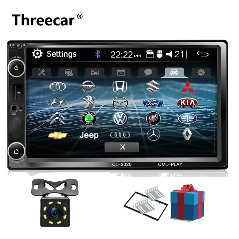 2din Car Radio 7 inch Touch mirrorlink Android Player subwoofer MP5 Player Autoradio Bluetooth Rear View