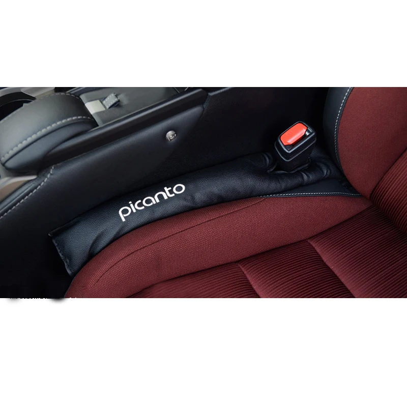 2 шт. из искусственной кожи для Kia Picanto наполнители прокладка наполнитель слот Разъем сиденья автомобиля зазор Pad