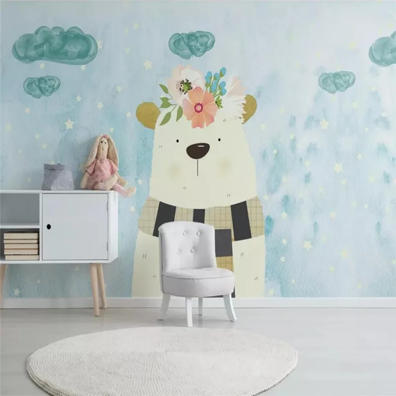 Custom 3d wallpaper mural cartoon children's room full house wall - high-grade waterproof material Custom 3d wallpaper mural cartoon children's room full house wall - high-grade waterproof material