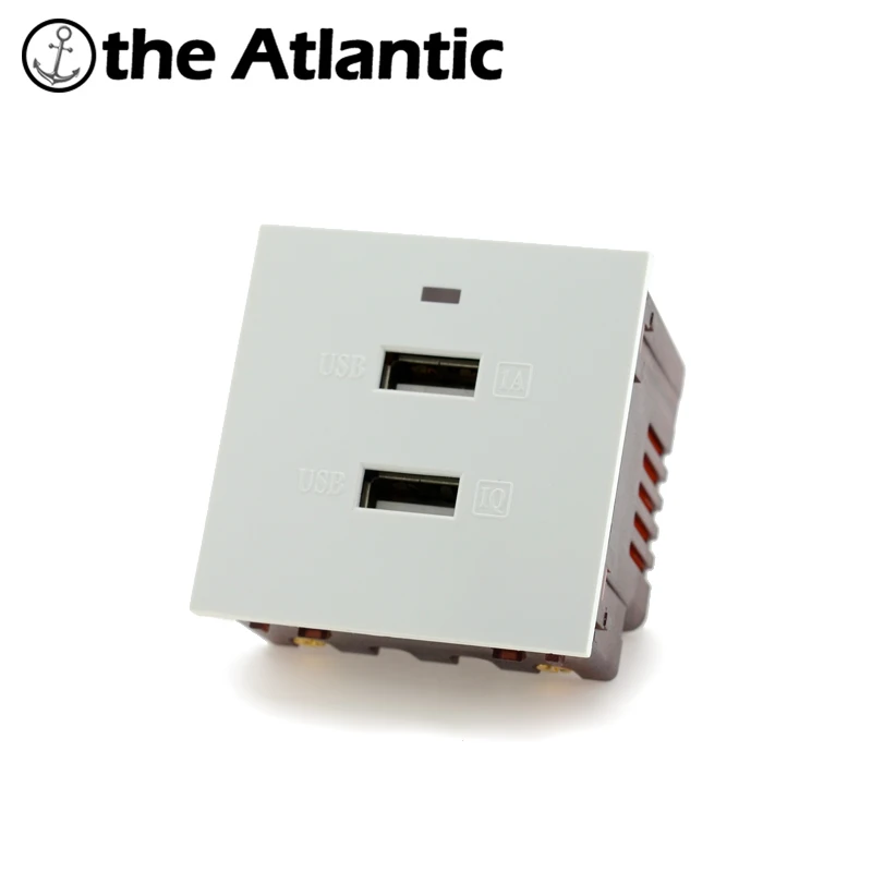 Настенная розетка с двумя USB портами и функцией подключения|Электрические