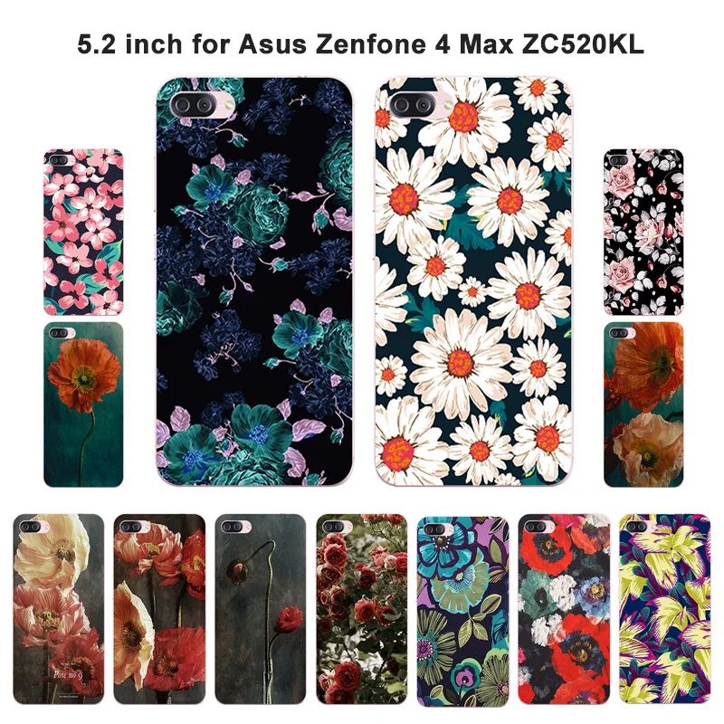 Силиконовый чехол для Asus Zenfone 4 Max ZC520KL необычная мягкая задняя крышка из ТПУ с