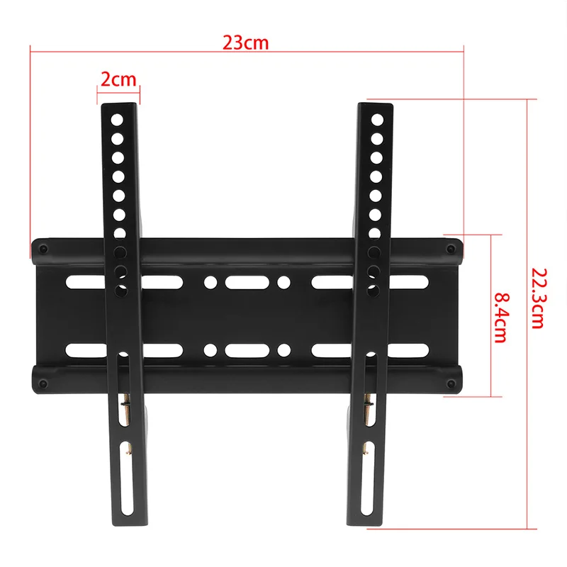 العالمي رقيقة 25 كجم رف لتثبيت التليفزيون على الحائط شاشة كمبيوتر شخصي التلفزيون حامل التلفزيون إطار تلفزيون حامل حائط 12-37 مؤشر LED LCD بالبوصة ح...