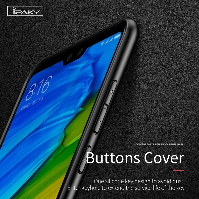 Чехол IPAKY для Huawei P20 чехол Lite Nova 3e твил силикон углеродное волокно Гибридный Pro