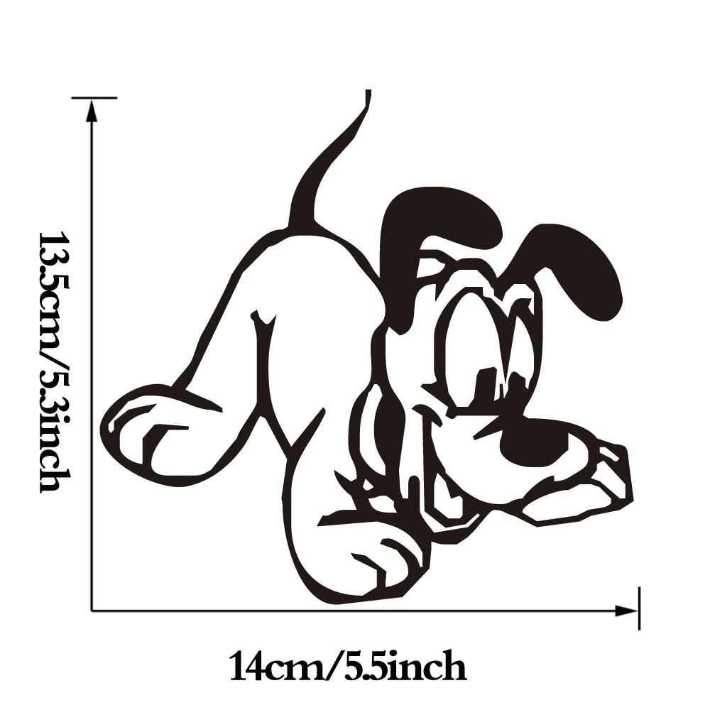 DCTOP собака играет наклейки на стену домашний декор забавные животные виниловые художественные наклейки декор для компьютера дизайн