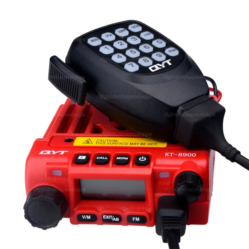  2pcs Mini car radio QYT KT-8900 136-174/400-480MHz dual band mobile transicever walkie talkie KT8900 