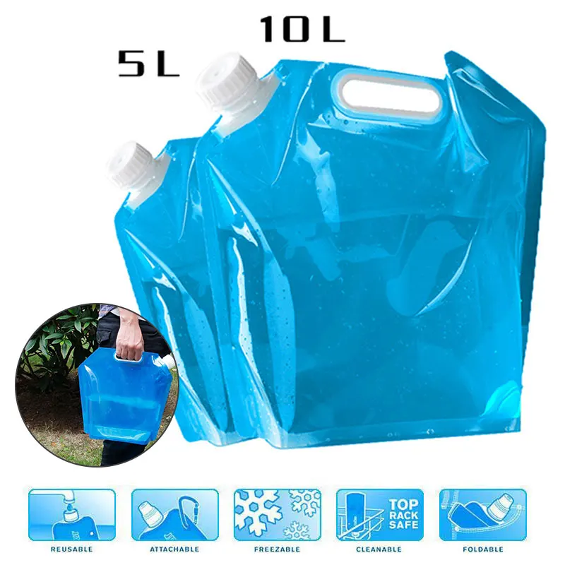 Складная сумка для воды, сумка для хранения воды, для пеших прогулок, переносная сумка для воды, 10л, Защита окружающей среды, портативная