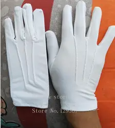 Весенние и летние мужские тонкие большие белые Этикетные перчатки мужские большие размеры эластичные перчатки оптом