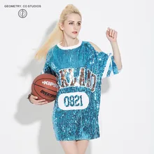 Новинка года; свободные топы с надписью oukland и блестками; топы с открытыми плечами и рукавами; хип-хоп; уличная футболка с круглым вырезом для женщин