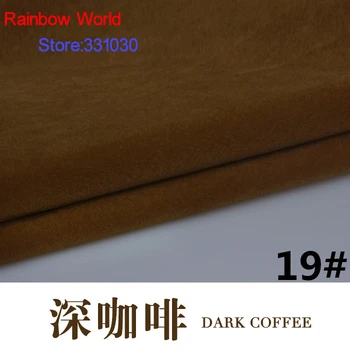 

19# dark coffee 1 meter Flocked flocking Fabric for DIY Sofa Pillow Mattress Cushion Toys Bags material