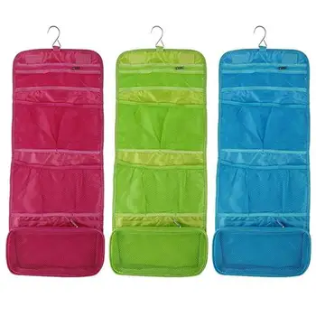 

Canvas Travel Toiletry Hanging Wash Makeup Bag Cosmetic Case Folding Organizer