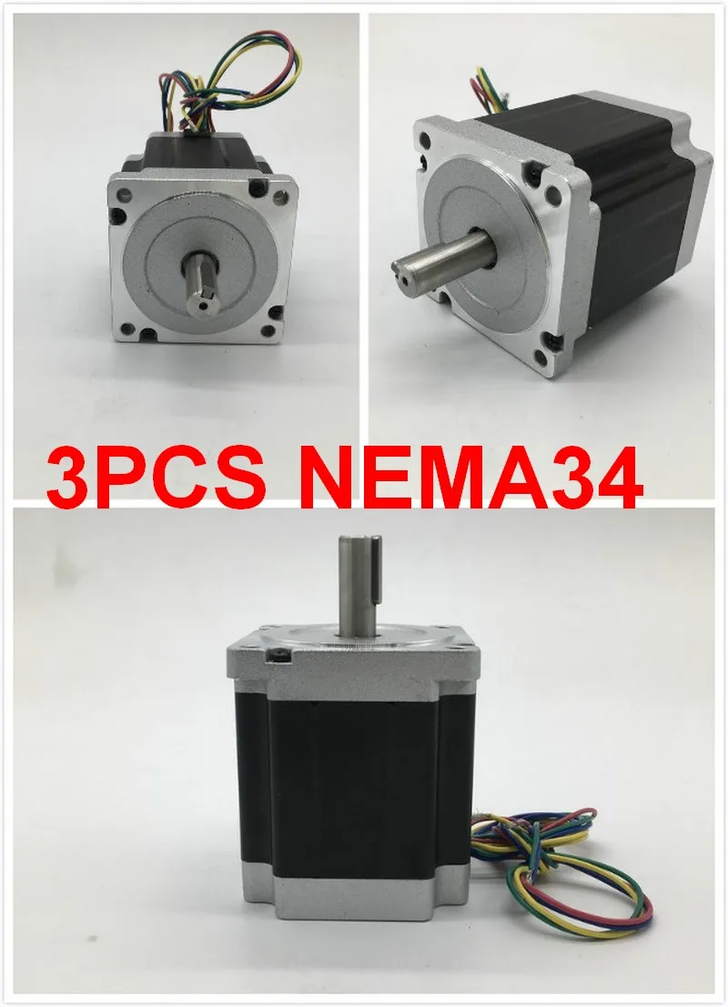 3 шт. шаговый двигатель Nema34 86*98 мм 6A 6.5Nm 930Oz in 2ph 4 провода с высоким крутящим