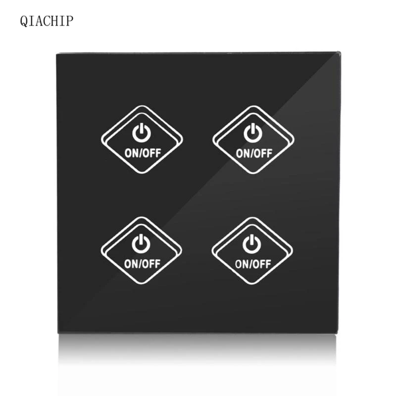 

WiFi Smart Switch 4 Gang Light Wall Switch APP Remote Control Timing Function with Work Amazon Alexa Google Home UK Plug Z2