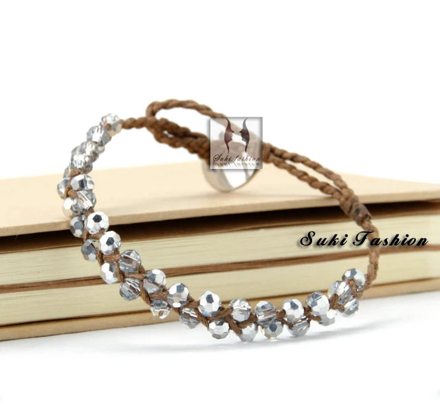 Пресноводный жемчужный воск шнур Boho Strand браслет завязанный браслет ручной работы натуральный браслет из жемчужин ювелирные изделия