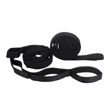 Легкий Кемпинг сверхмощный без растягивания 5 колец Регулируемый Открытый Полиэстер Гамак на дерево ремни