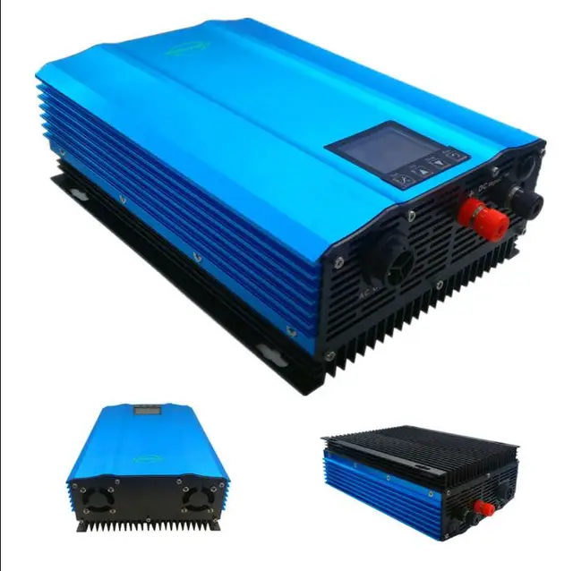 1000W Grid Tie Inverter with Colorful LCD display,adjutable battery