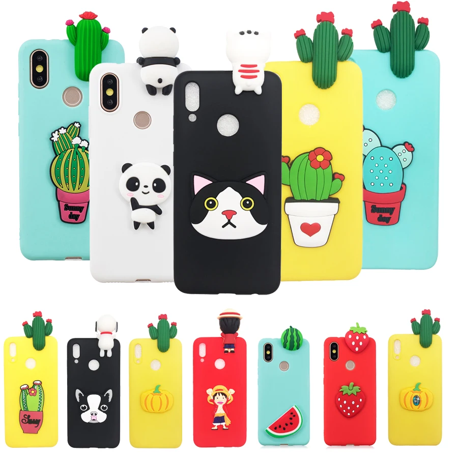

Redmi 5 Plus Silicone Case For Xiaomi Redmi Note 5 6 7 Pro Case cover For Xiaomi Redmi 7 GO S2 Mi A2 Lite Fruits Cactus Cases