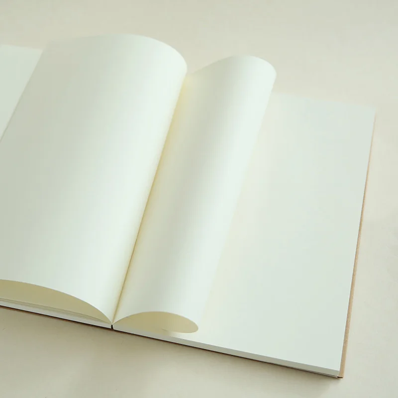 16 k Пустой винтажный блокнот мягкая бумага толстый Эскиз Книга Sketchbook ежедневный журнал Диарио Винтаж; можно открыть 180 градусов