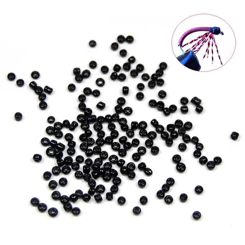 

[1Pack=400pcs] 2mm Fly Tying Small Beads Sinking Cramic Mimic Nymph Head Crab Shimp Bee Fly Eyes Scub Belly Fishing Material