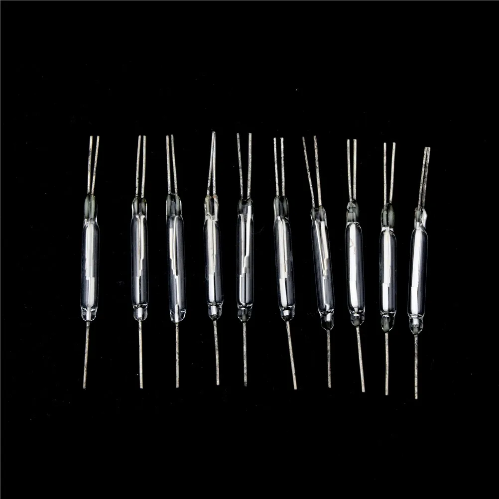 Generic New 10PCS Reed Glass Magnetic Switches N/O N/C SPDT 300VDC 10W 3*20MM Accessories