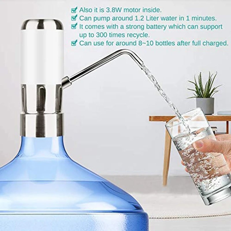 Электрический насос питьевой воды диспенсер для бутылки 5 галлонов