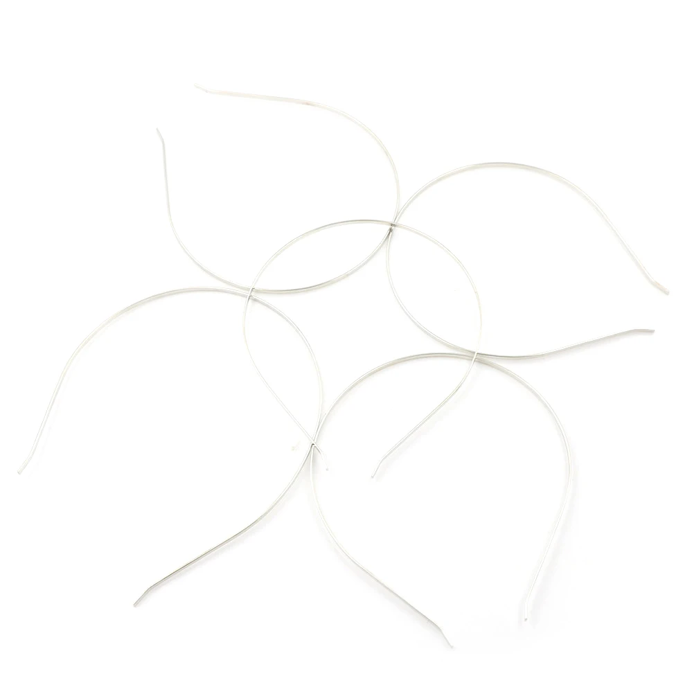 

5pcs/set 3mm Silver Alloy Metal DIY Universal Hair Band Headband