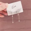 Pendientes colgantes de flor de circonita con forma de estrella de TV coreana para mujer, elegantes Pendientes largos de gota de agua, regalos para niñas ► Foto 3/5