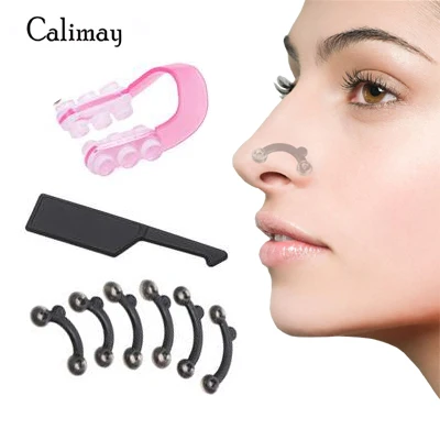 6Pcs/3 Pairs 3 Size Nose Shaping Clipper Bridge Straightening Clip Up Lifting Shaper Massage Tool No Pain Corrector | Красота и