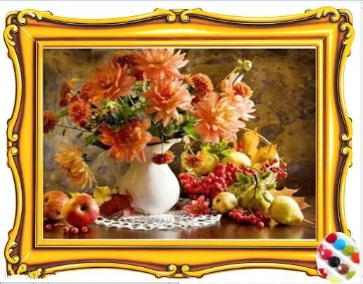 

Diy diamond painting flower diamond cross stitch dill cube diamond sets unfinished full diamond embroidery