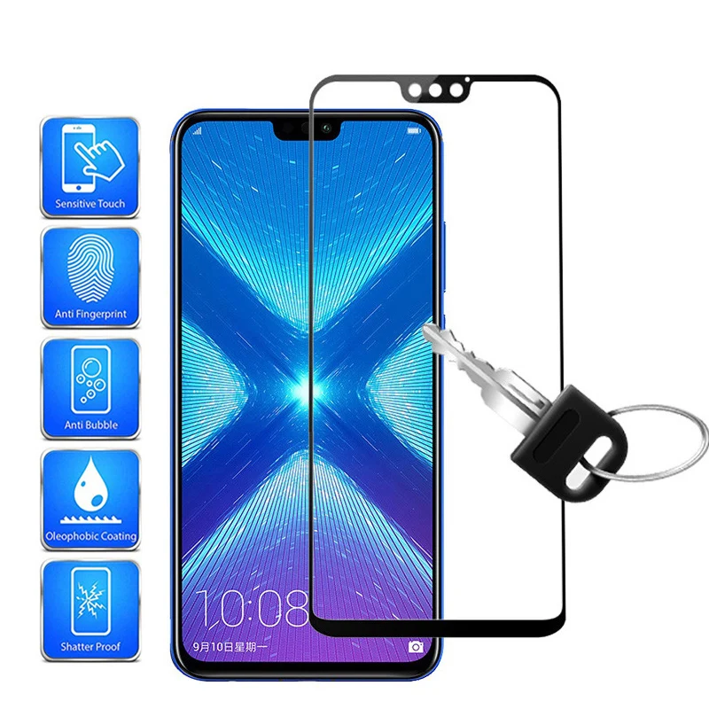 

Premium Protective Glass on For Honor 8X 8S 8A 8C 9X Tempered Glass For Huawei Honer 8X Honor8X X8 S8 C8 A8 X9 Screen Protectors
