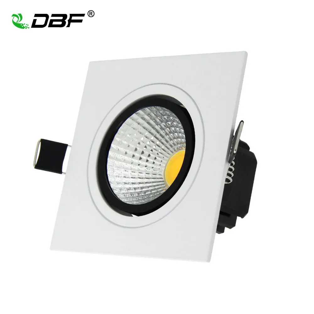 

NEW Embedded COB LED Downlights Square 7W 9W 12W 15W LED Spot lamp AC85-265V LED Recessed Ceiling Lamp Warm white/Cold white