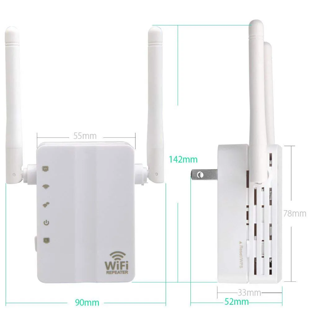 Wi-Fi расширитель диапазона Интернет усилитель беспроводного сигнала маршрутизатор сети ретранслятор