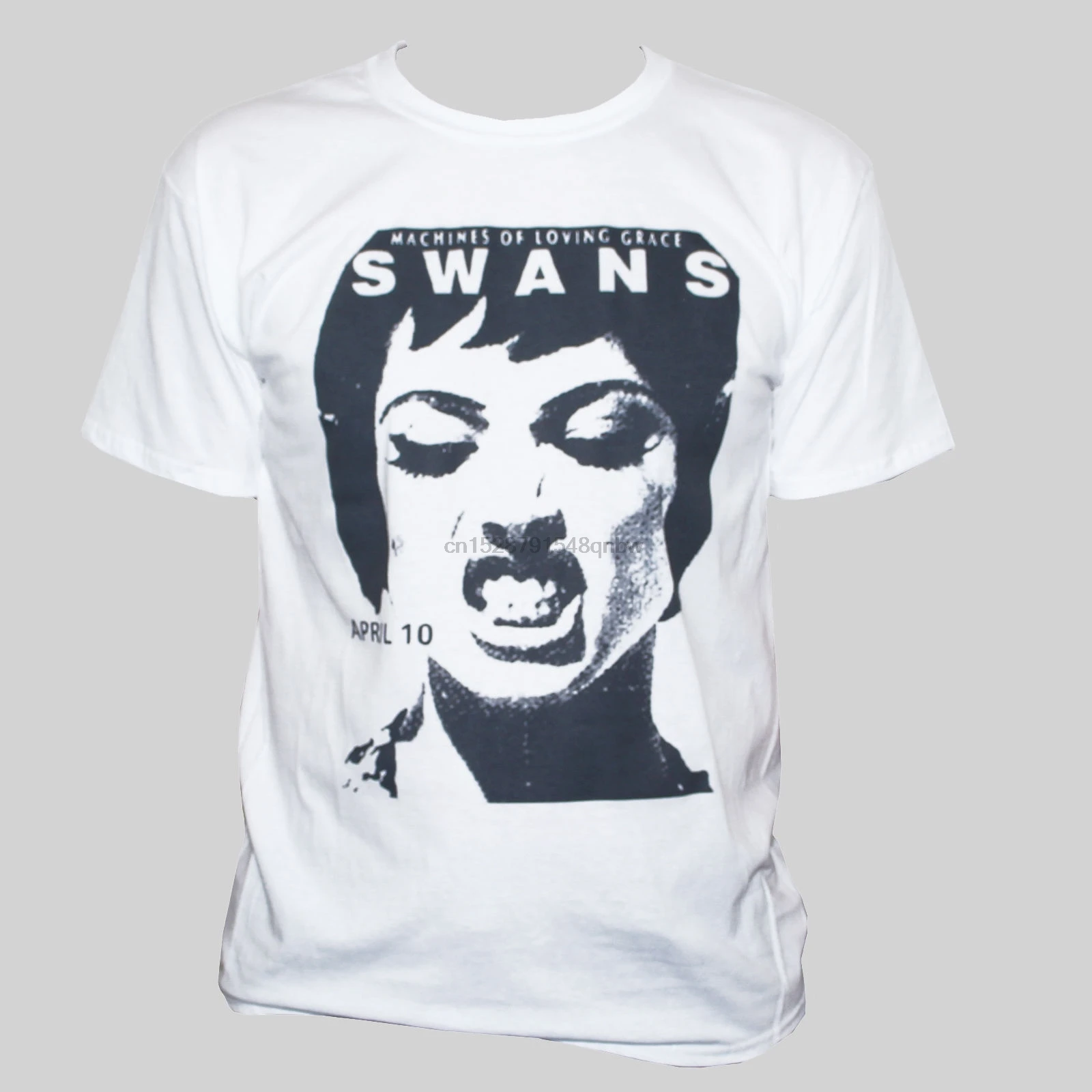 

SWANS T SHIRT Art Noise Punk Big Black Wire Bauhaus Gig Band Music Graphic Tee
