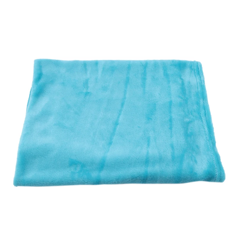 70*100 см Фланелевое удобное домашнее одеяло осень и зима супер мягкий согревающий диван/детское одеяло - Цвет: light blue